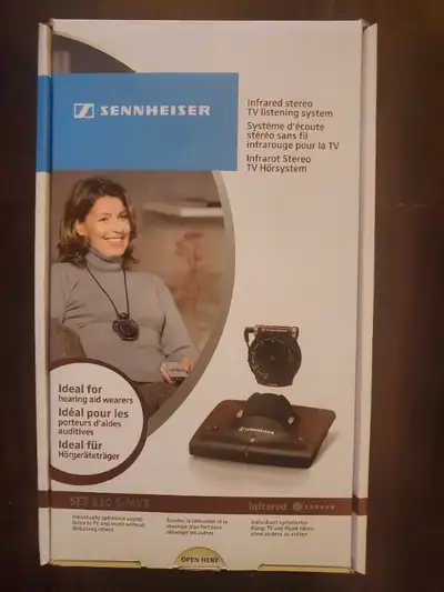 Sennheiser 830 S Infrared Stereo TV Listening System for Hearing, View more