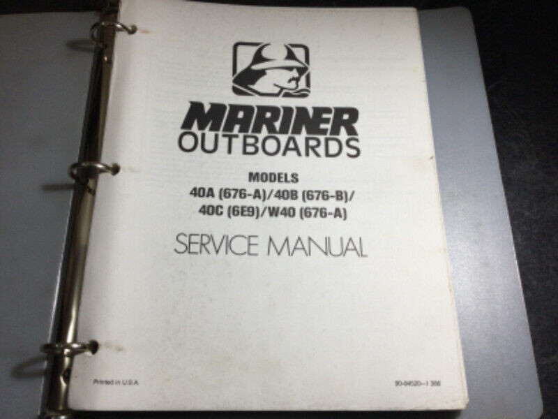 Mariner manual 40a for sale  
