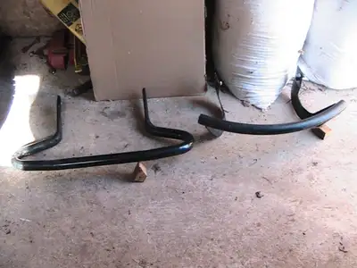 2 Front Bumpers for lawn tractors. I think one is for a Husqvarna or similar made tractor and maybe...