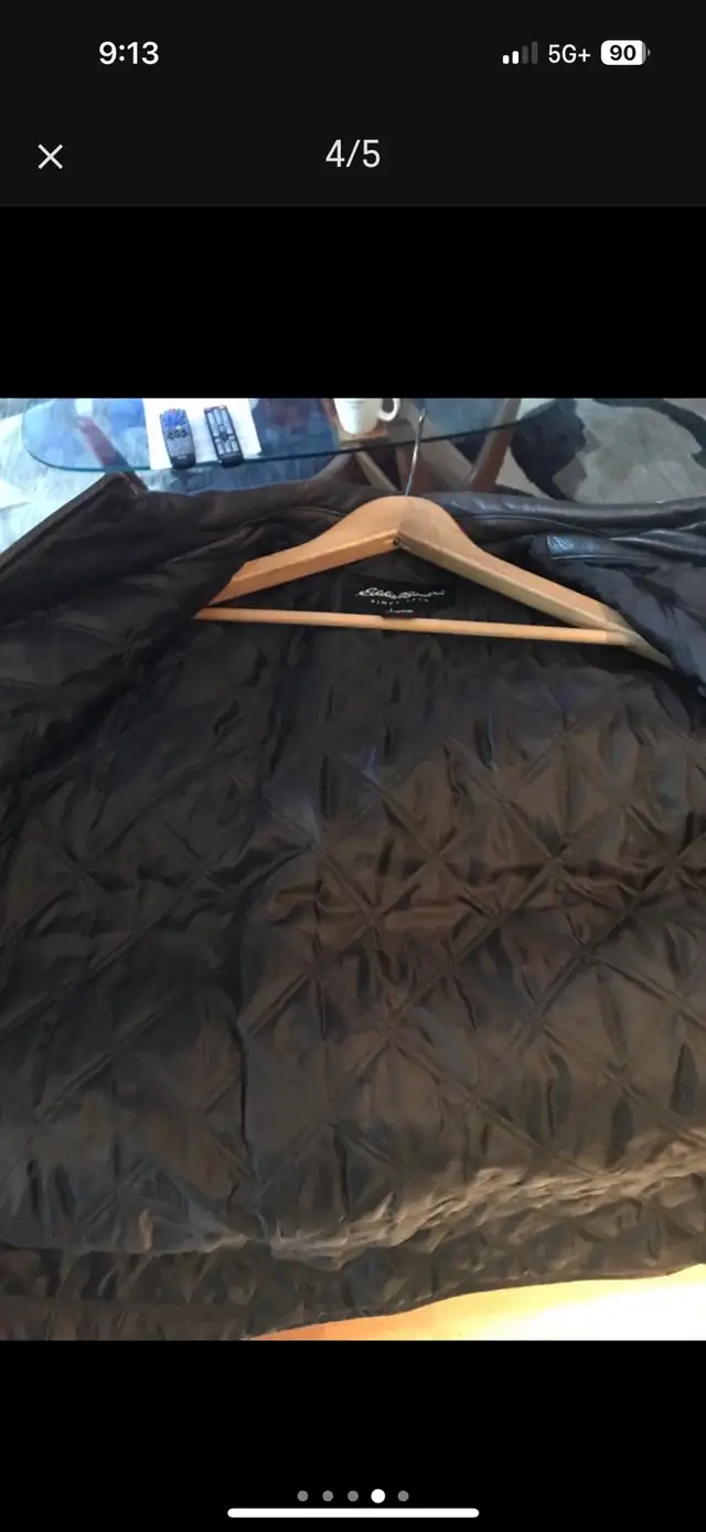Vintage Eddie Bauer Leather coat in Men's in Oshawa / Durham Region - Image 3
