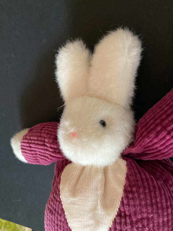White Bunny Rabbit Stuffed Animal Easter Very soft & cuddly in Toys & Games in Edmonton - Image 2