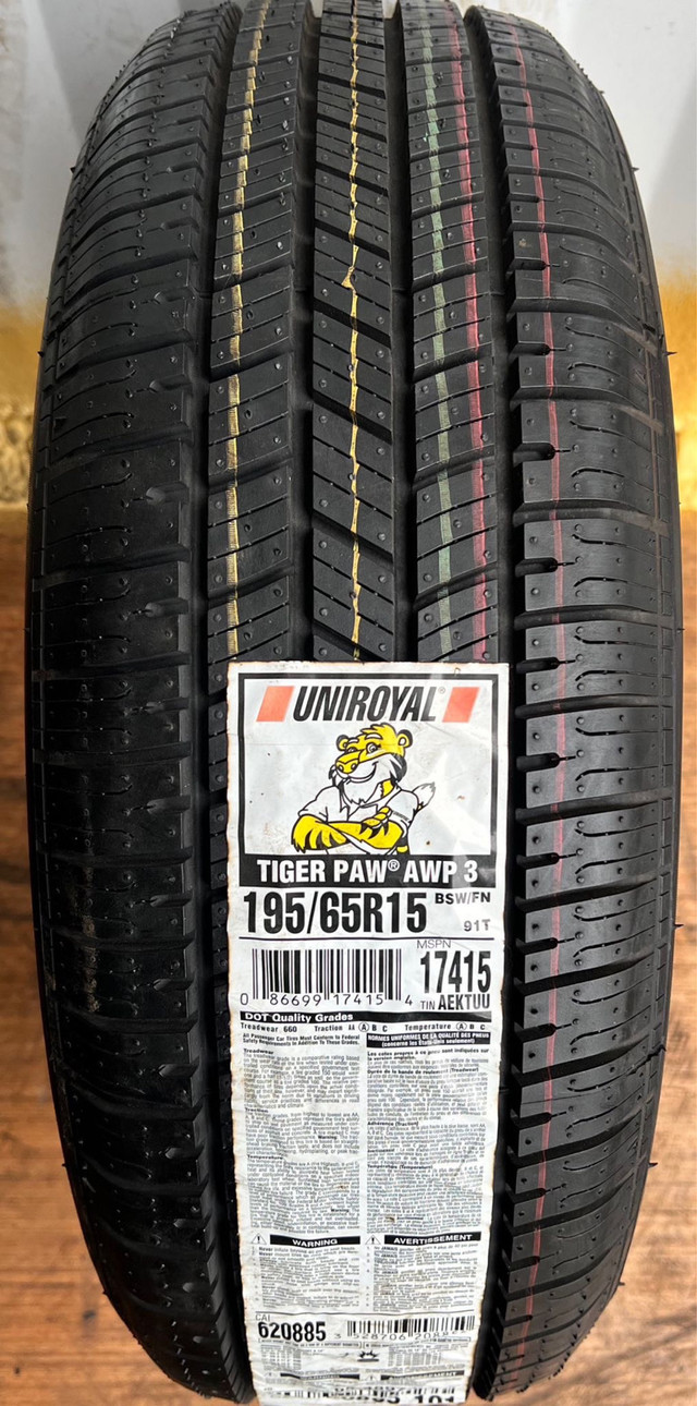  1 TIRE) 195/65R15 UniRoyal Tiger Paw AWP 3 in Other in Oakville / Halton Region - Image 3