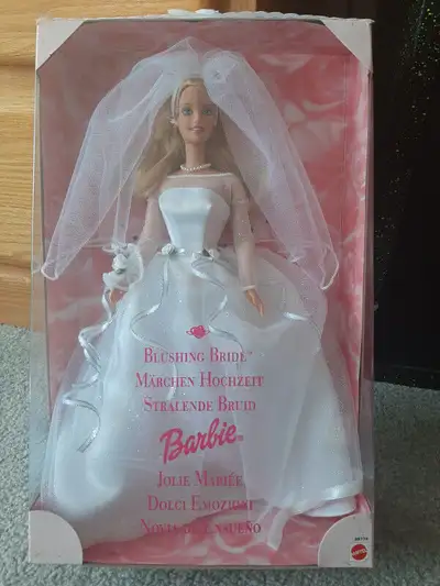 BARBIE BLUSHING BRIDE DOLL. Still in original box. $95 This would make a great gift for a Bridle Sho...