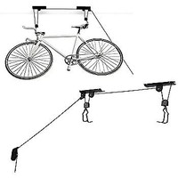 Bicycle lift pulley system