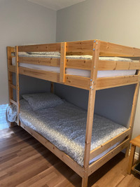 Twin size Bunk Beds & Bedding. Baptiste Lake pick up