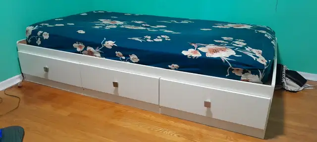 Twin size Captain Bed with drawers. in Beds & Mattresses in Kitchener / Waterloo - Image 4