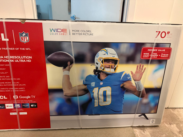 TCL 70”inch 4K Ultra TV wide colour in TVs in Vancouver