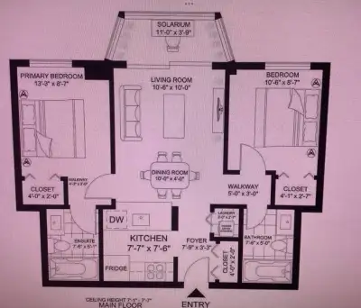 For Rent by owner 2 bdr  den ,2 full bath
