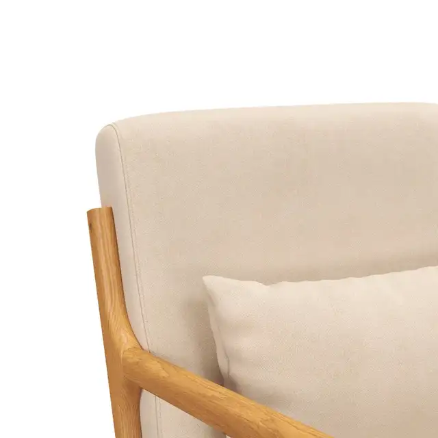 Fabric Lounge Chair, Velvet Armchair, Retro Accent Chair with Wo in Chairs & Recliners in Markham / York Region - Image 7