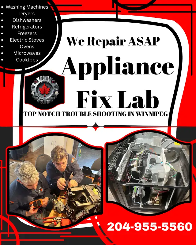 Dishwasher & other Appliance Repair Winnipeg62864360205058123