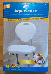 Chaise ajustable pour bain / douche avec dossier et antidérapant