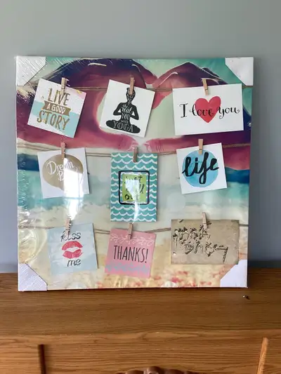 I have 3 photo collage frames for sale. Still in original packaging. Holds 9 photos. Asking $5 each...