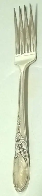 Oneida Community 1953 Silver Plate WHITE ORCHID Silverware Flatware Dinner Fork - 7 3/4 inches