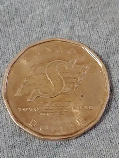 1910-2010 CANADA Saskatchewan Roughriders CFL Football Coin Loon, View more
