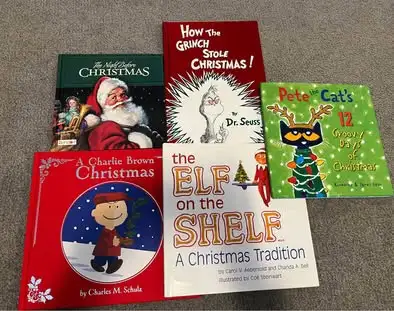 Kids Christmas book lot, View more