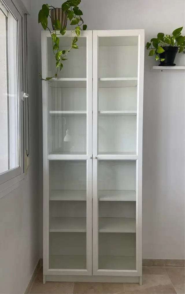 IKEA Billy bookcase with glass doors