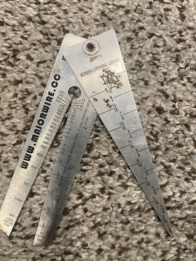 Used Major Wire Ind. Ltd. SS Wire & Screen Depth Gauge, View more