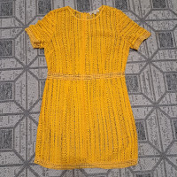 Brand NEW Micheal Kors knitt Yellow sweater dress Size 12