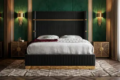 Queen bedframe King bedframe, View more