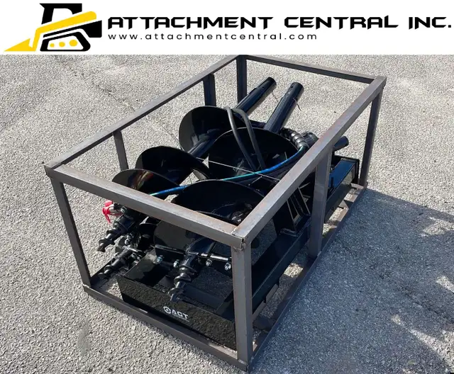 Skid Steer Hydraulic Auger Attachment w/ 3 Bits - 6", 12", 14" in Other in Regina - Image 3