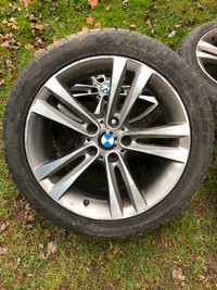 2015 BMW 3 SERIES FACTORY 18” RIMS WITH HOYROAD WINTER TIRES$550