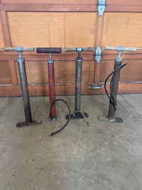 4 Vintage Bicycle Hand air Pumps