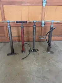 4 Vintage Bicycle Hand air Pumps