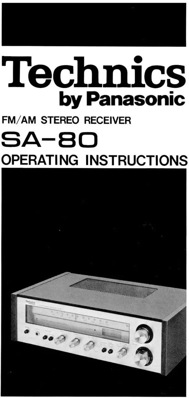 Vintage (1978) Technics (Panasonic) SA 80 Receiver in Stereo Systems & Home Theatre in St. Catharines - Image 7