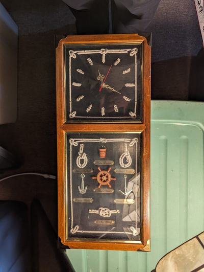 Battery-powered wall clock, View more