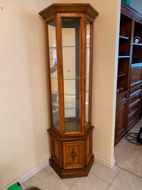Corner Curio Display Cabinet