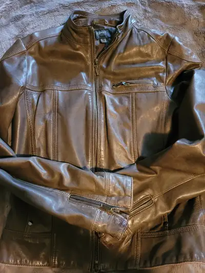 Veste cuir femme Esprit grandeur 34 couleur (brun kaki), View more