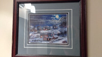Dave Hoddinott (NL artist) print - Winter Village Scene