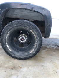 Brand new dodge 8x165 rims with tires