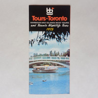 Vintage 1975 Toronto Harbour & Islands Boat Tours Canada Brochu