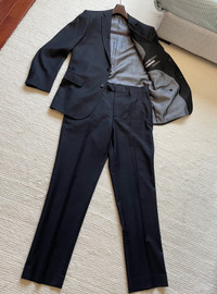 Boulevard Club 100% Wool Premium Men’ Suit (black)