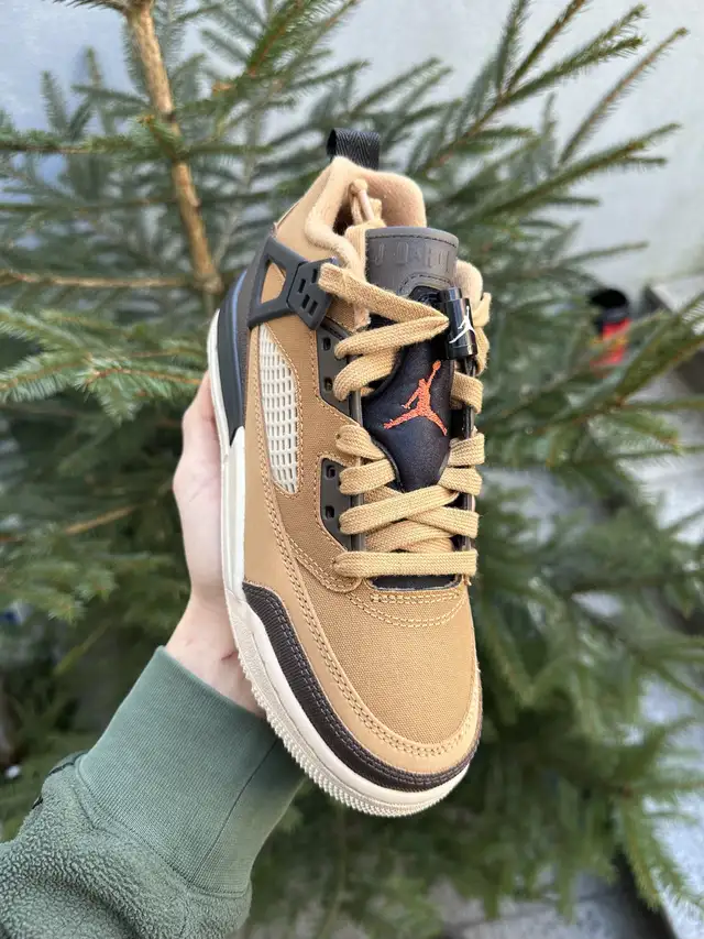 Kids shoes Jordan Spizike Low Flax Baroque Brown brand new 3,5Y  in Men's Shoes in Mississauga / Peel Region - Image 5