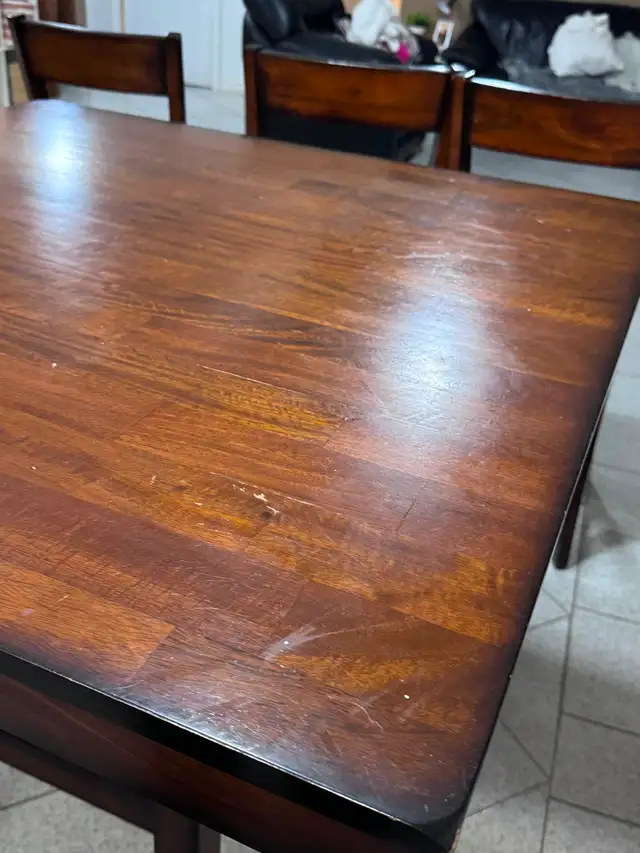 Counter Height Wooden Dining Table Set with 4 Chairs - Great Con in Dining Tables & Sets in City of Toronto - Image 7