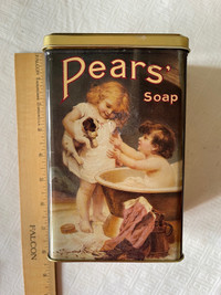  Vintage reproduction pears soap tin 