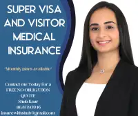 Super Visa Insurance, Visitor to Canada Medical Insurance