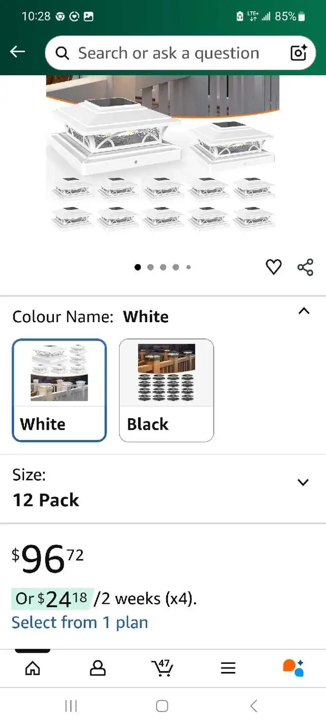 APONUO Solar Post Lights 12 pack brand new in box  in Outdoor Lighting in London - Image 3