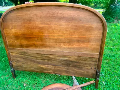 Sleigh bed, double size, View more