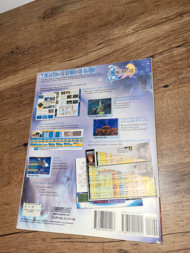 Final fantasy x strategy guide in Older Generation in London - Image 2