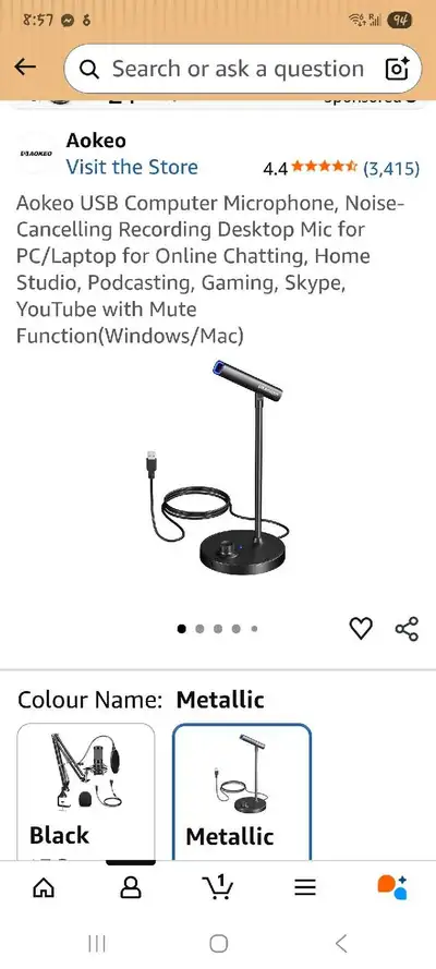 Aokeo Microphone, View more