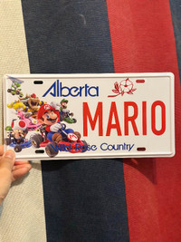 Super Mario Kart Classic License Plate (Metal)
