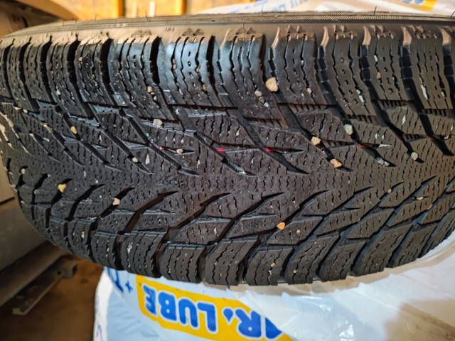 Nokian Hakkapeliitta R3 winter tires on rims with rim covers in Tires & Rims in Calgary - Image 3