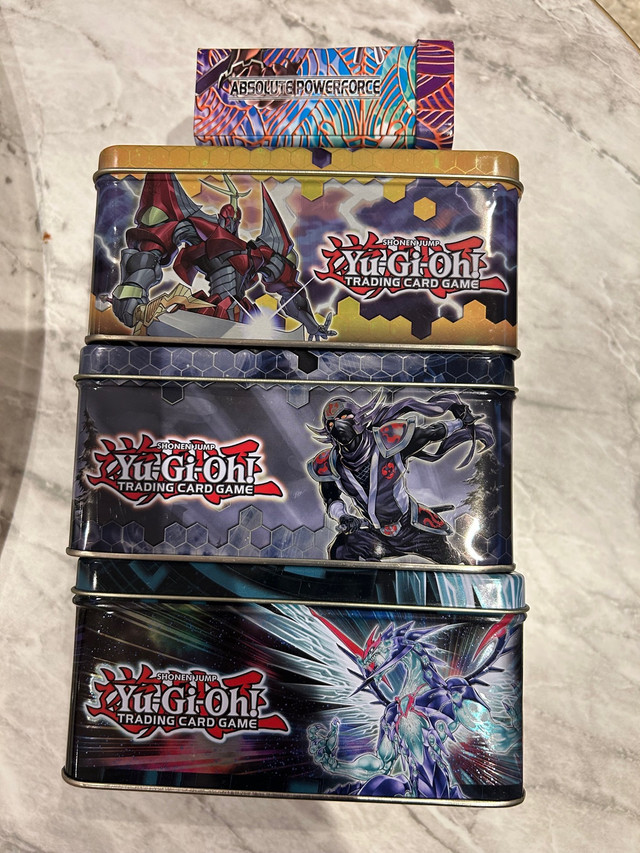 4 YU-GI-OH EMPTY TINS dans Jouets et jeux  à Ville de Montréal - Image 4