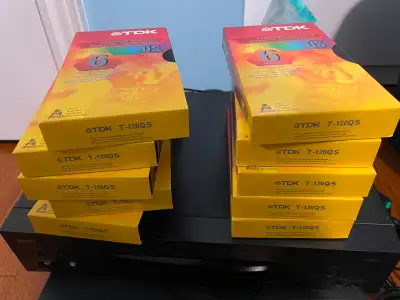 10 Premium Blank VHS Tapes, View more