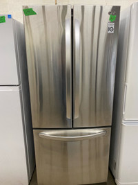  LG stainless steel 30 inch wide fridge