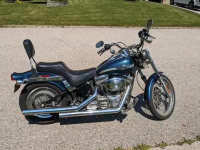 Anniversary edition Softail Standard. Lots of extra chrome, with less than 31000 km. Should not take...