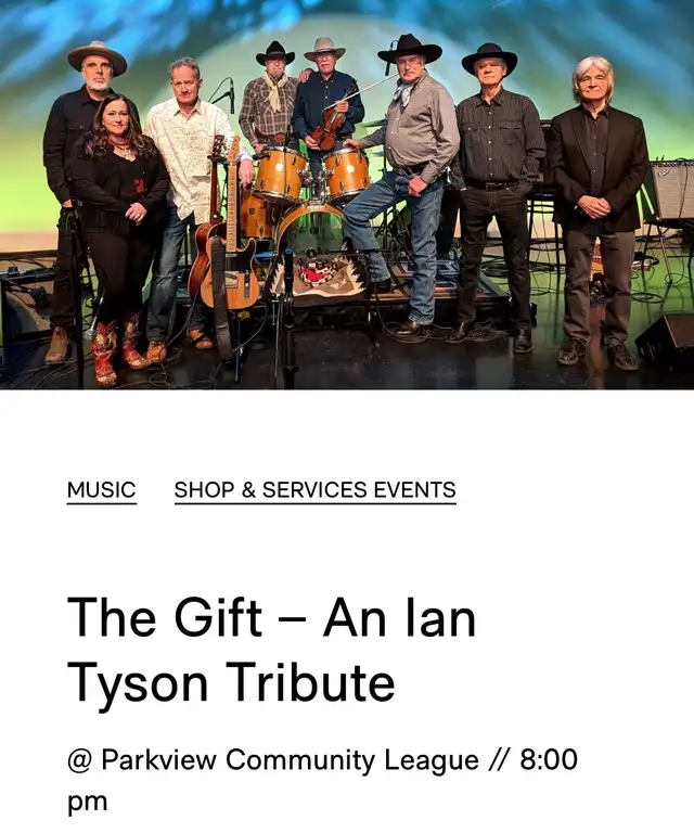 2 tickets  Ian Tyson Tribute  Edmonton